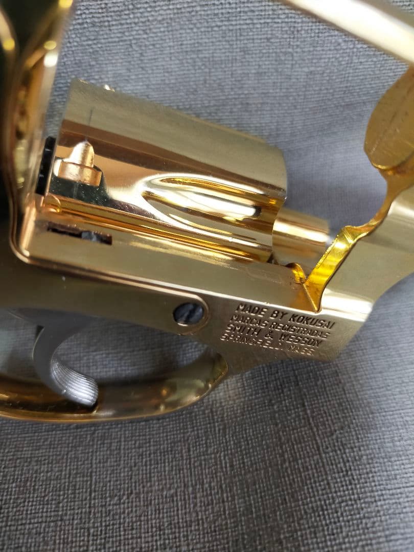 コクサイ S＆W M36 24k GOLDメッキ モデルガン