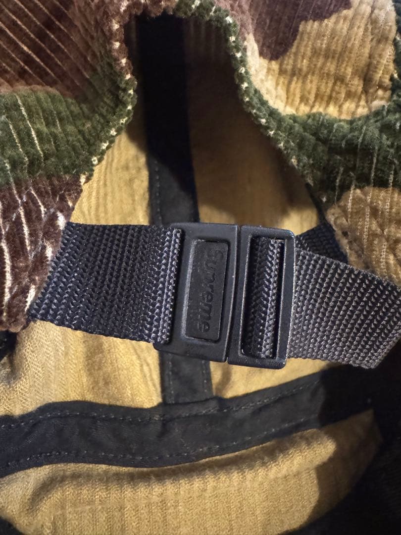 Supreme 迷彩 コーデュロイキャップ