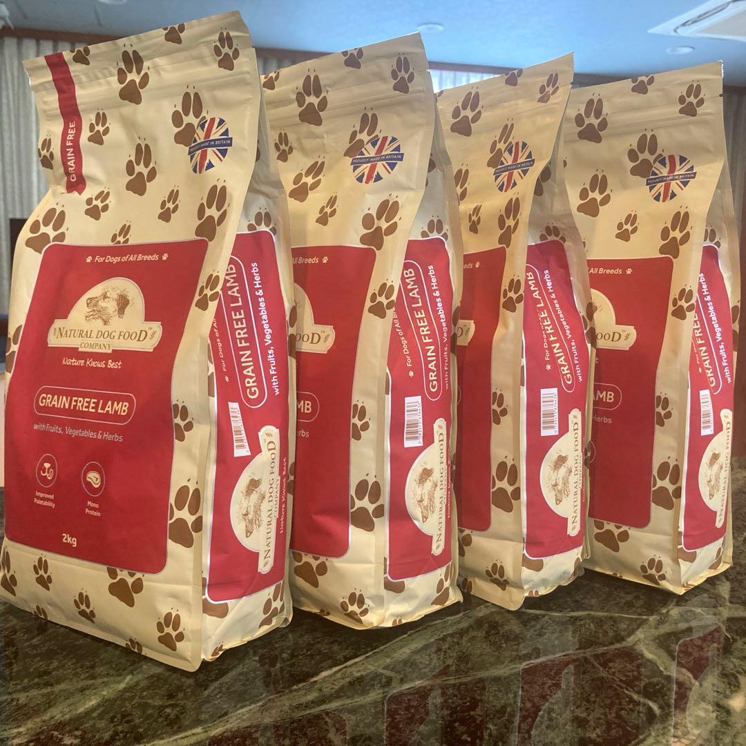 アランズナチュラルドッグフード グレインフリー ラム　2キロ×4袋セット