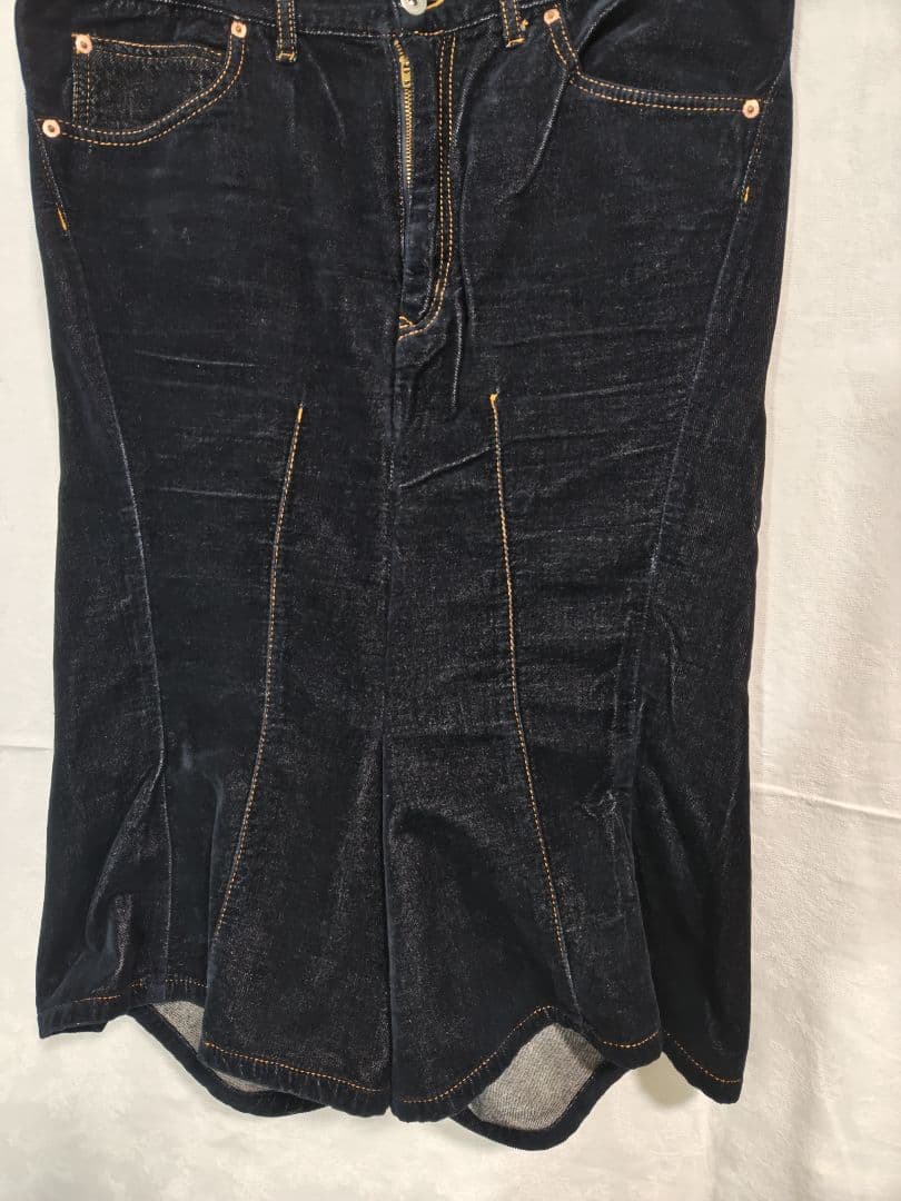 JUNYA WATANABE　ベロアデニム変型サルエルM　美品