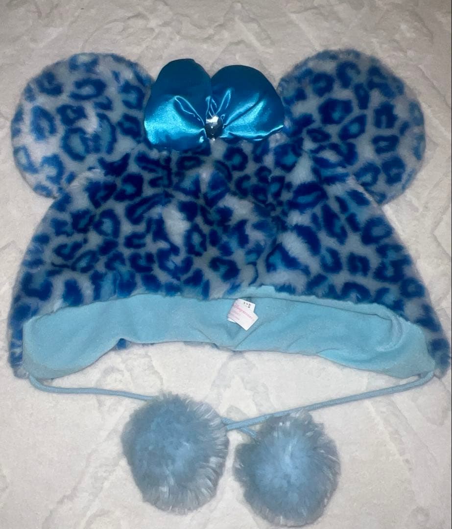 ディズニー ファンキャップヒョウ柄 青