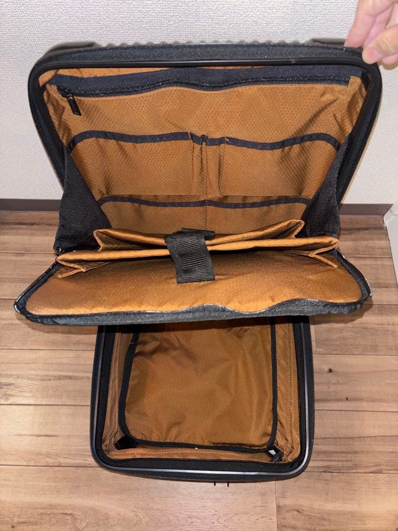 【希少】マスターピース キャリーケース 迷彩 ストッパー付 機内持込可 美品