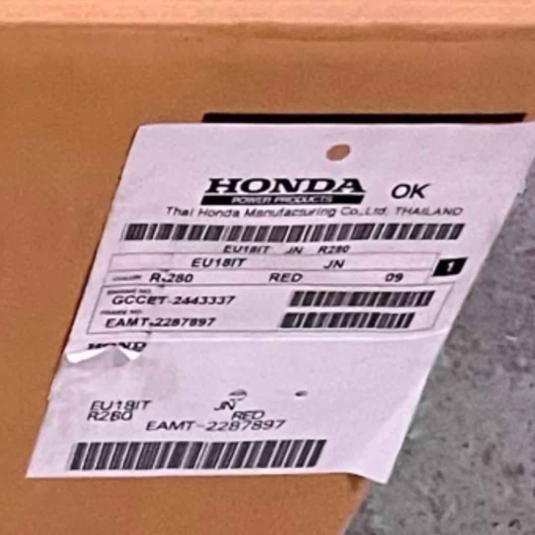 HONDA EU18i ポータブル発電機　汎用オイル付　リコール外‼︎品