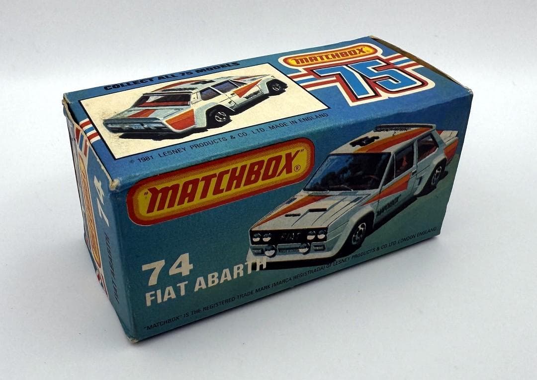 マッチボックス ミニカー フィアット アバルト 131 ラリー 箱付