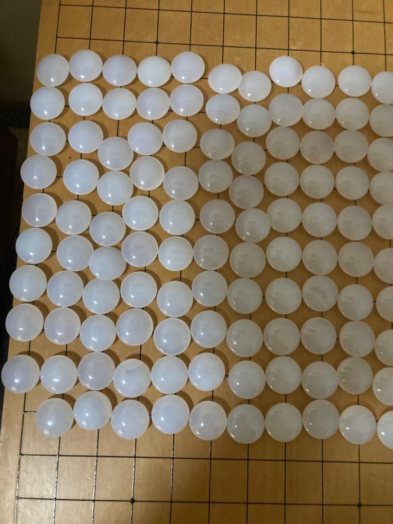 「K」瑪瑙碁石　白黒囲碁石セット