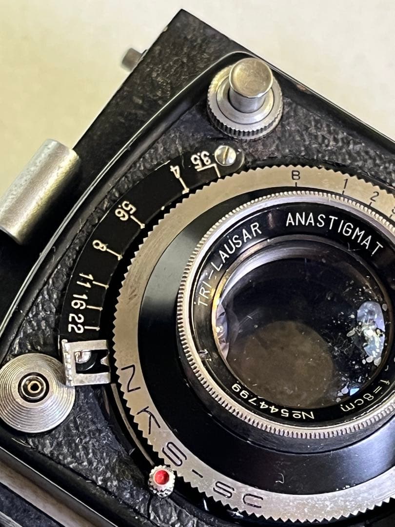 TOYOCAFLEX 二眼レフカメラ レンズ8cm f3.5 革ケース美品