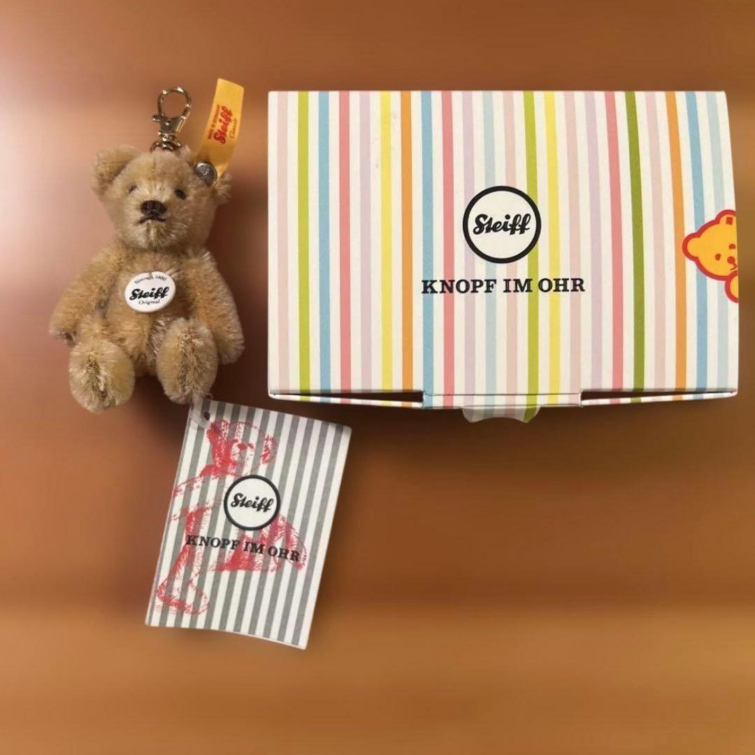 【新品未使用】シュタイフ キーリング ミニテディ ブロンド