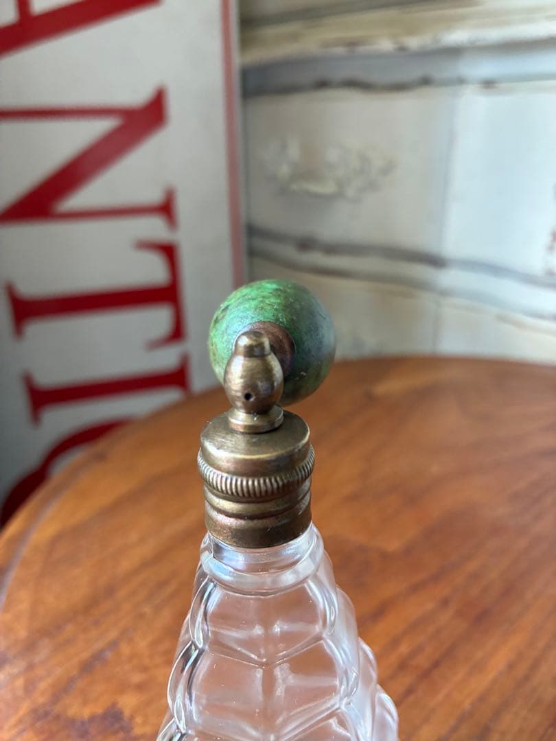 フランス　アンティーク　ガラス　パフューム　ボトル　香水瓶　4711アトマイザー