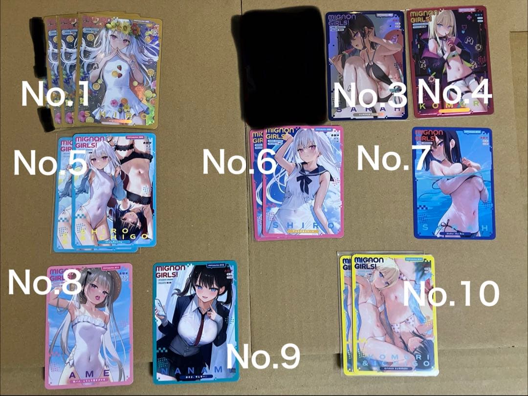 バラ売り可 トレーディングカード mignon works トレカ girls