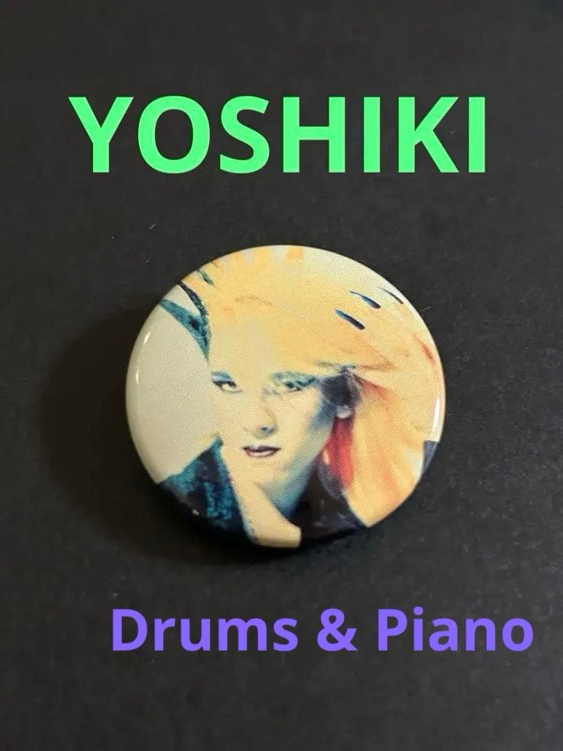 【入手困難】X(XJAPAN)缶バッジ「BLUE BLLOD」