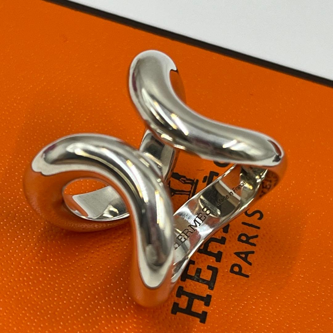 新品正規品　HERMES リマ リング #48 シルバー エルメス　人気モデル