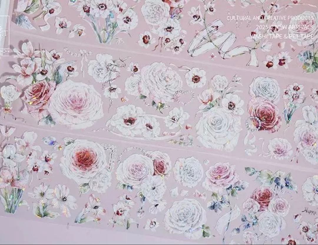 海外マスキングテープ巻売り ロミオの誓い フラワー 人物マスキングテープ
