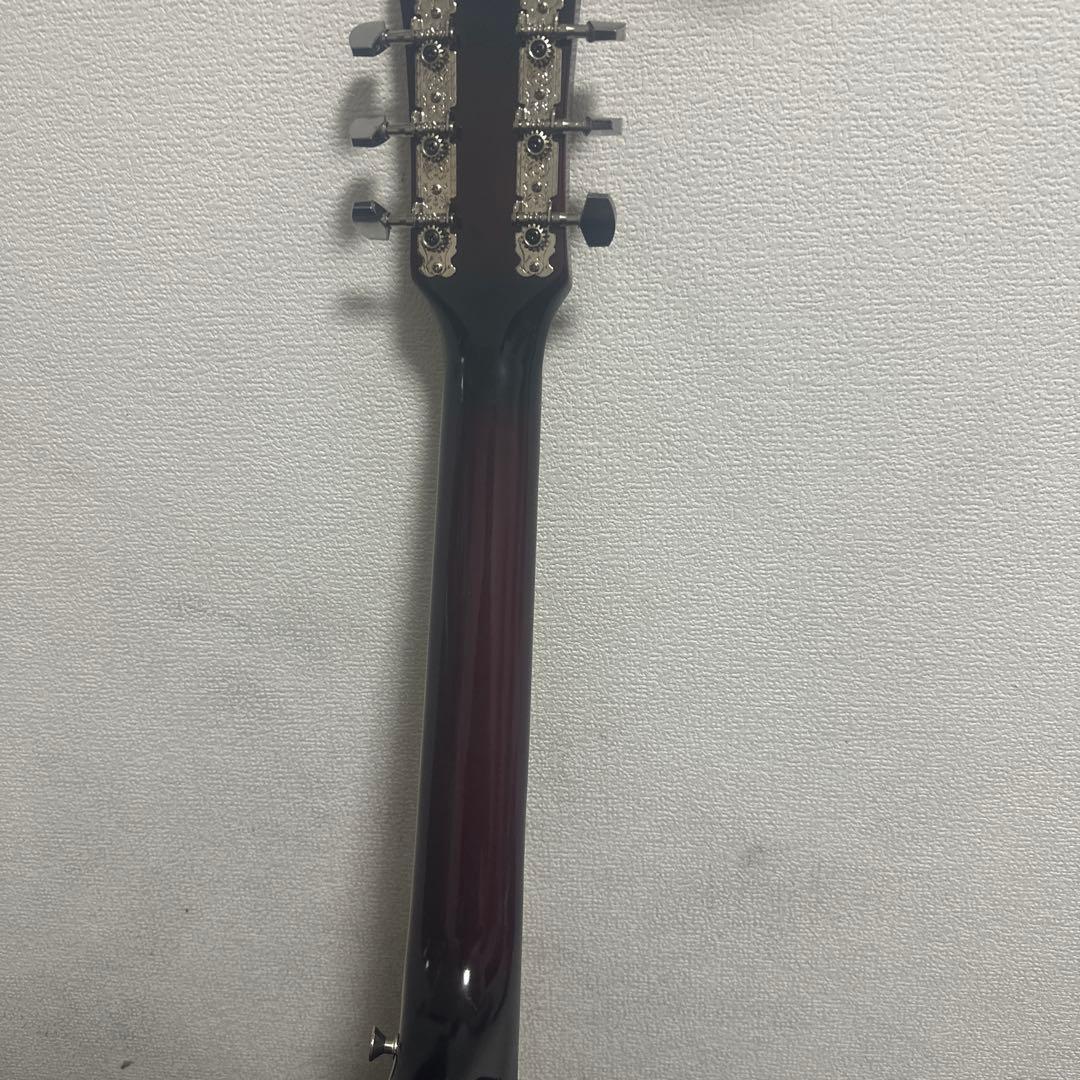 アコースティックギター レッド 6弦