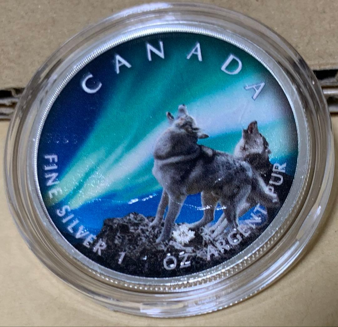  メイプル1oz オーロラ・狼