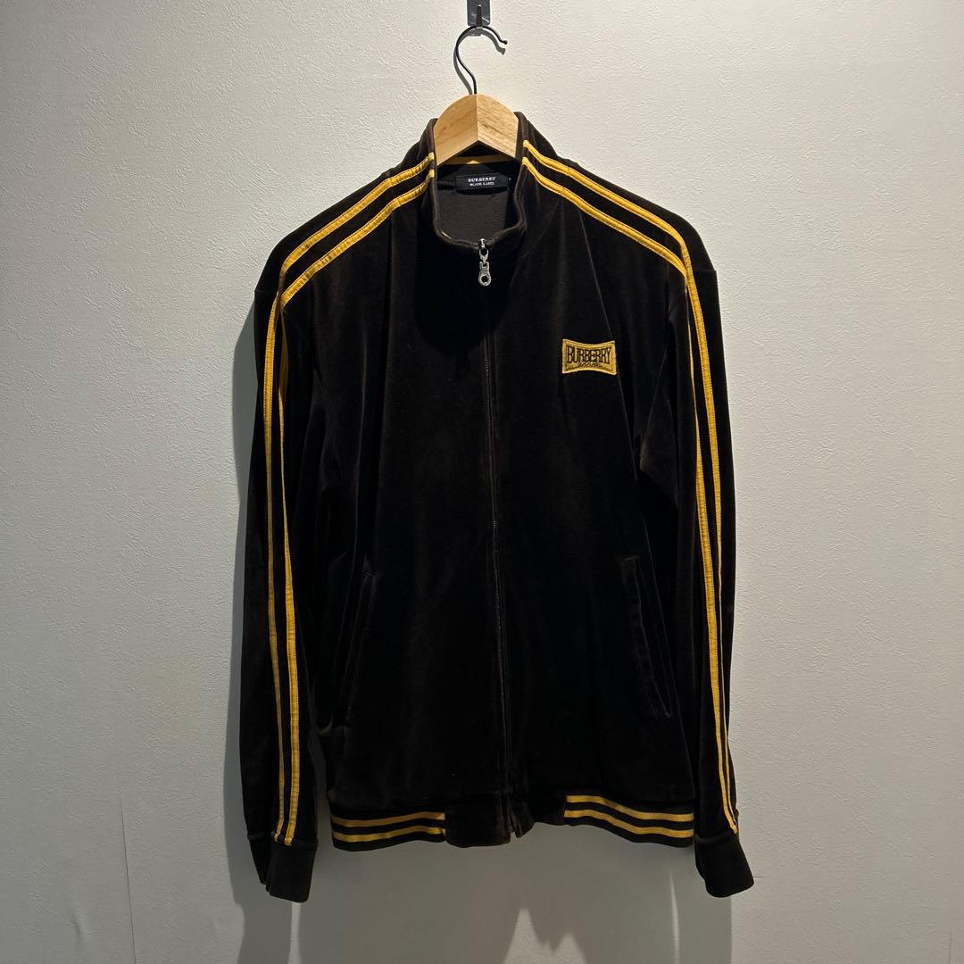 （いちーさん専用バーバリー ブラックレーベル メンズ ベロア ジャージ
