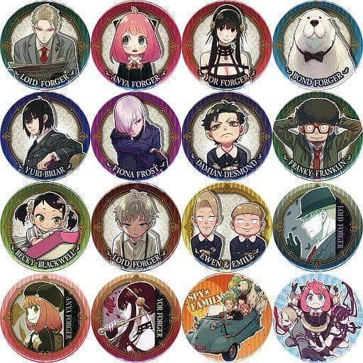 SPY×FAMILY コレクション缶バッジ 第1弾　全16種 コンプリートセット