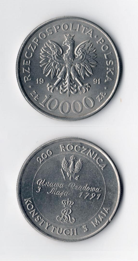 ポーランド 旧貨幣 10 20 100 500 10000 ズロチセット