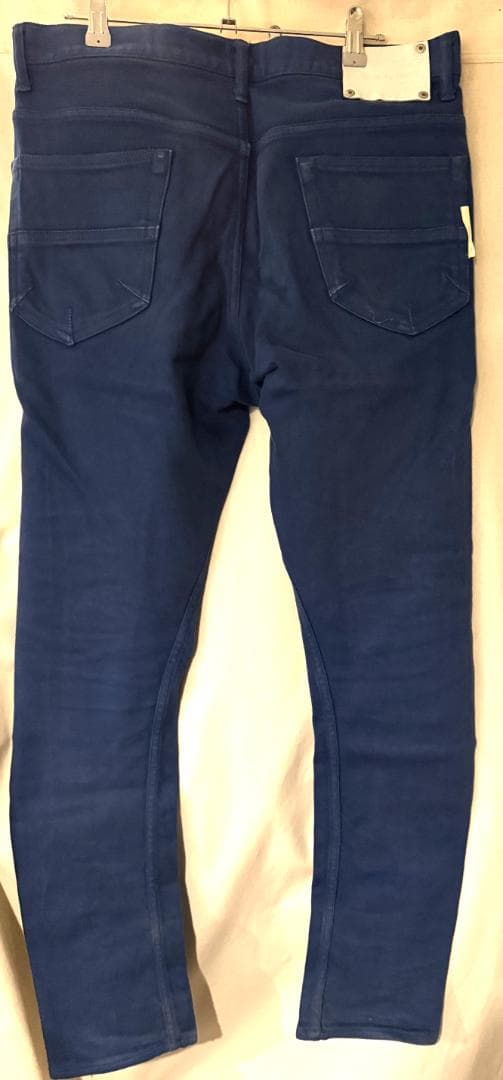 【美品】BACKLASH ストレッチコットン セミサルエルパンツ L ブルー