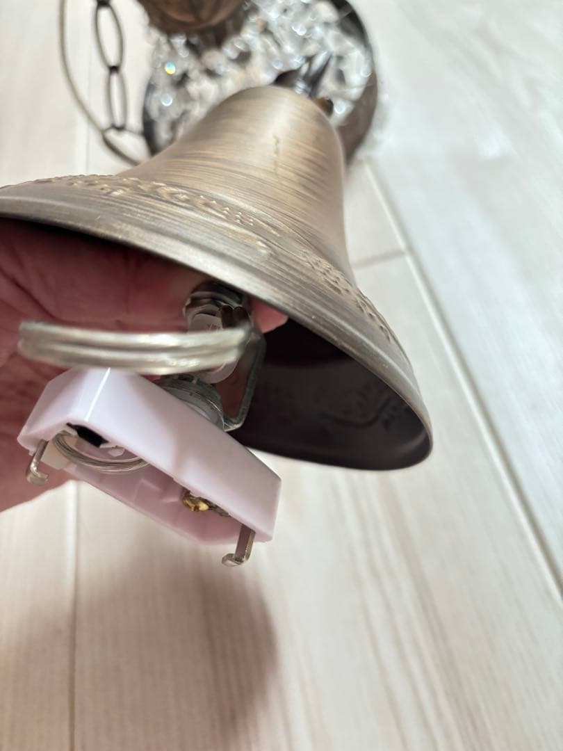 アンティーク調　クリスタルペンダントライト 2個セット