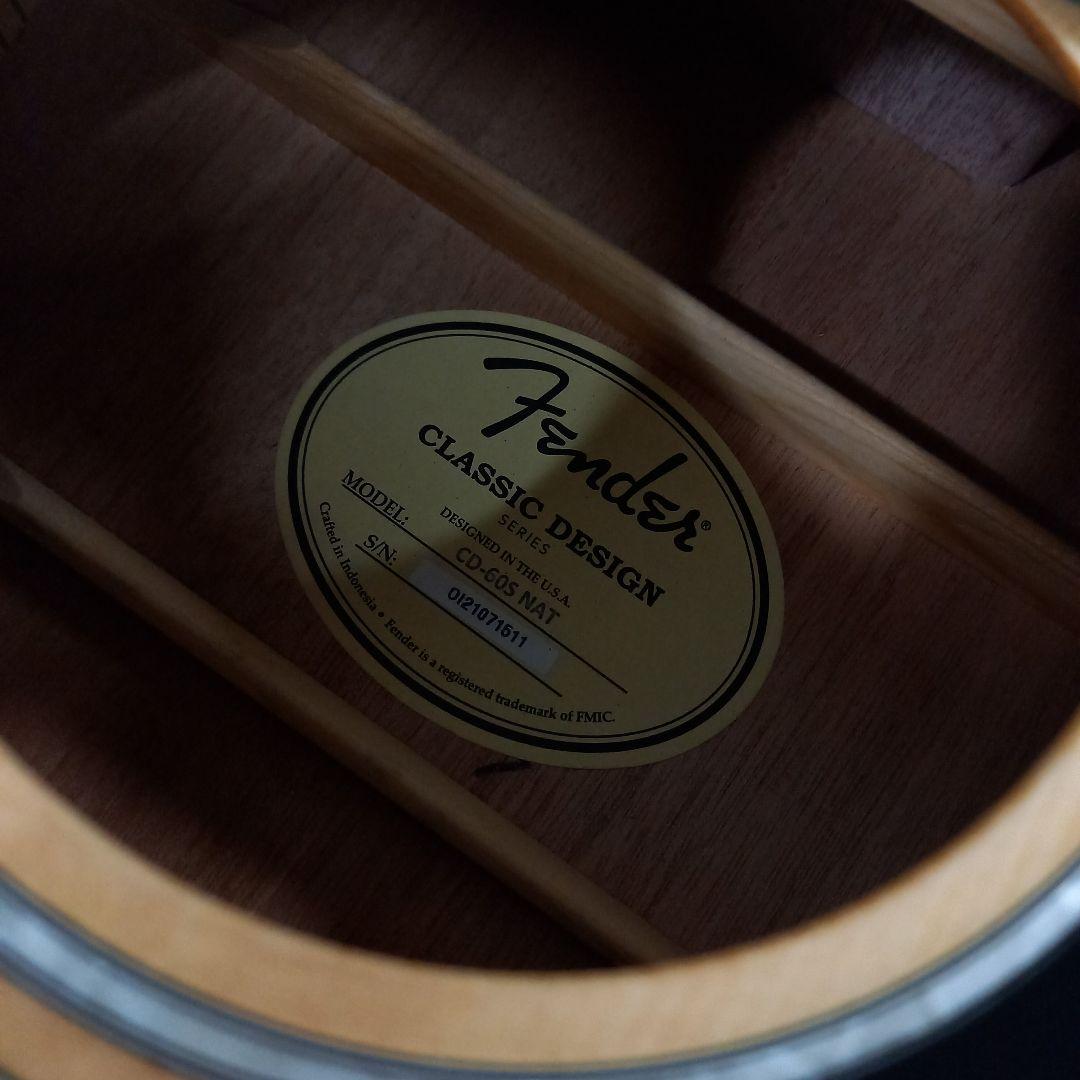 ジャンク Fender アコースティックギター CD-60S NAT ナチュラル