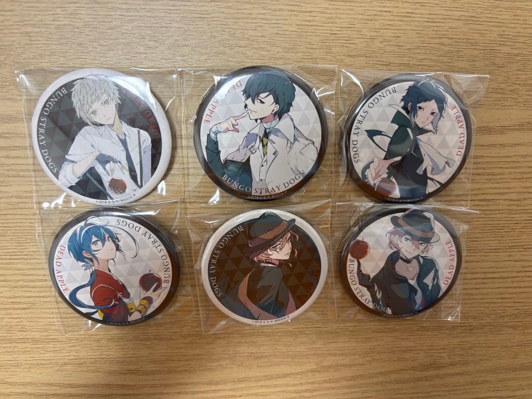 文豪ストレイドッグス ピンバッジ 6個セット