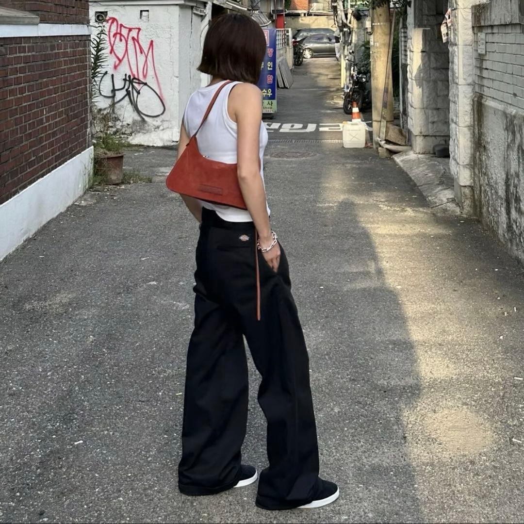 ok.soon×dickies コラボチノ　ブラック