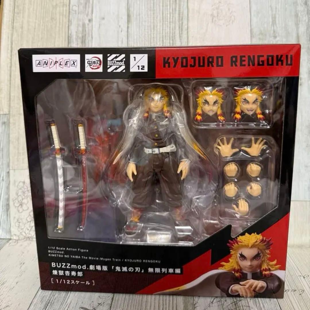 鬼滅の刃　BUZZmod. 煉獄杏寿郎　猗窩座　2体セット　無限列車　フィギュア