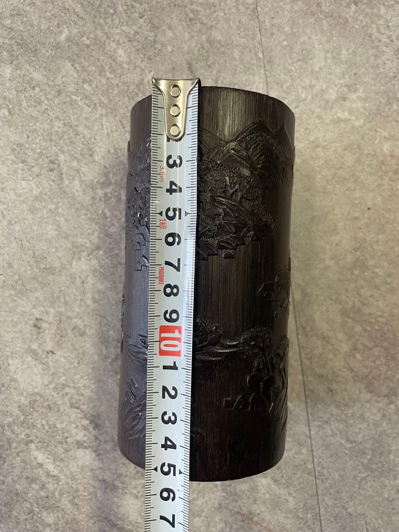 筆筒　竹筒　文房具　中国美術　唐物　アンティーク　骨董