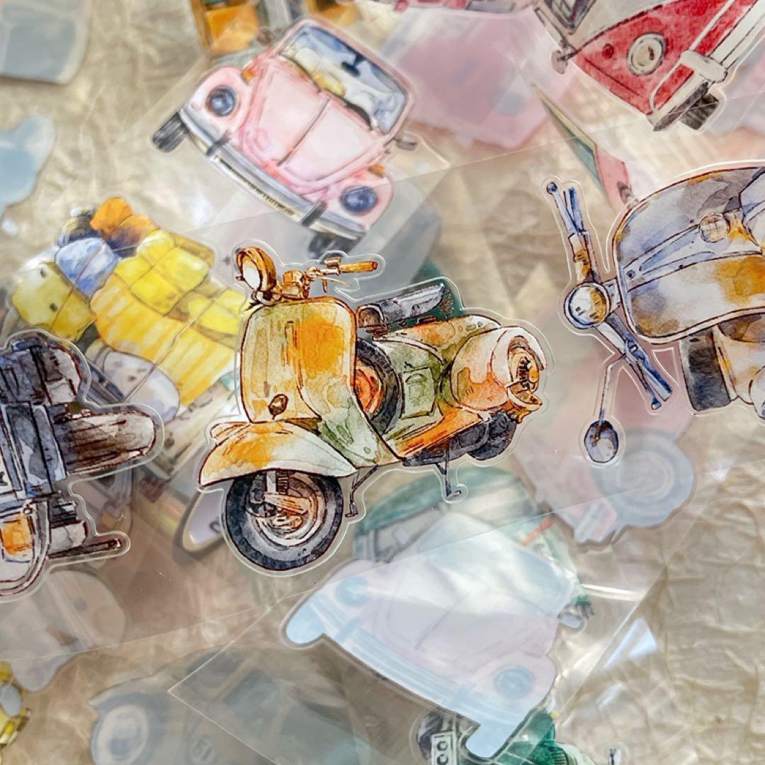 新品　DINGDING　A52車車　PET霧面型抜きタイプマスキングテープ　5m