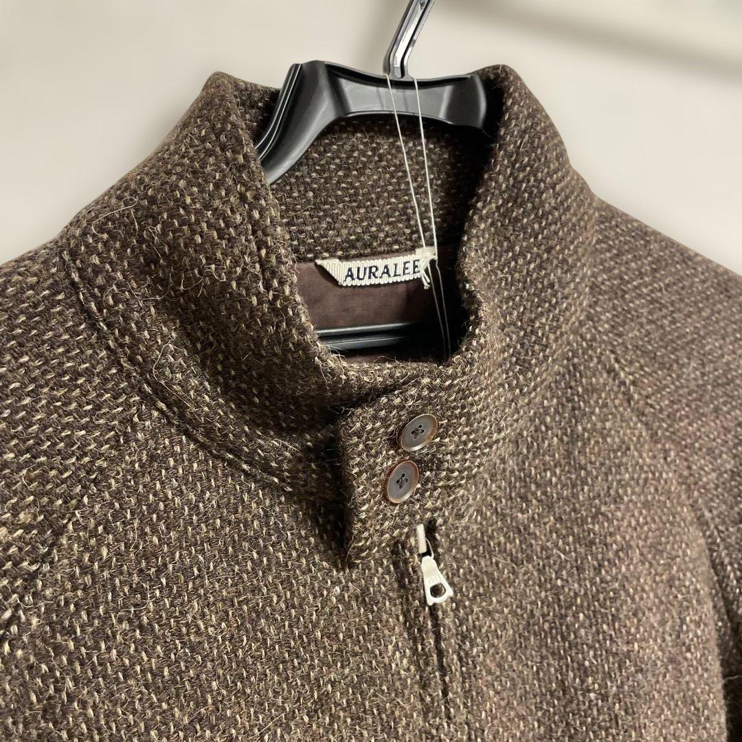 ジャケット・アウター LAMA SHETLAND WOOL TWEED ZIP BLOUSON 3