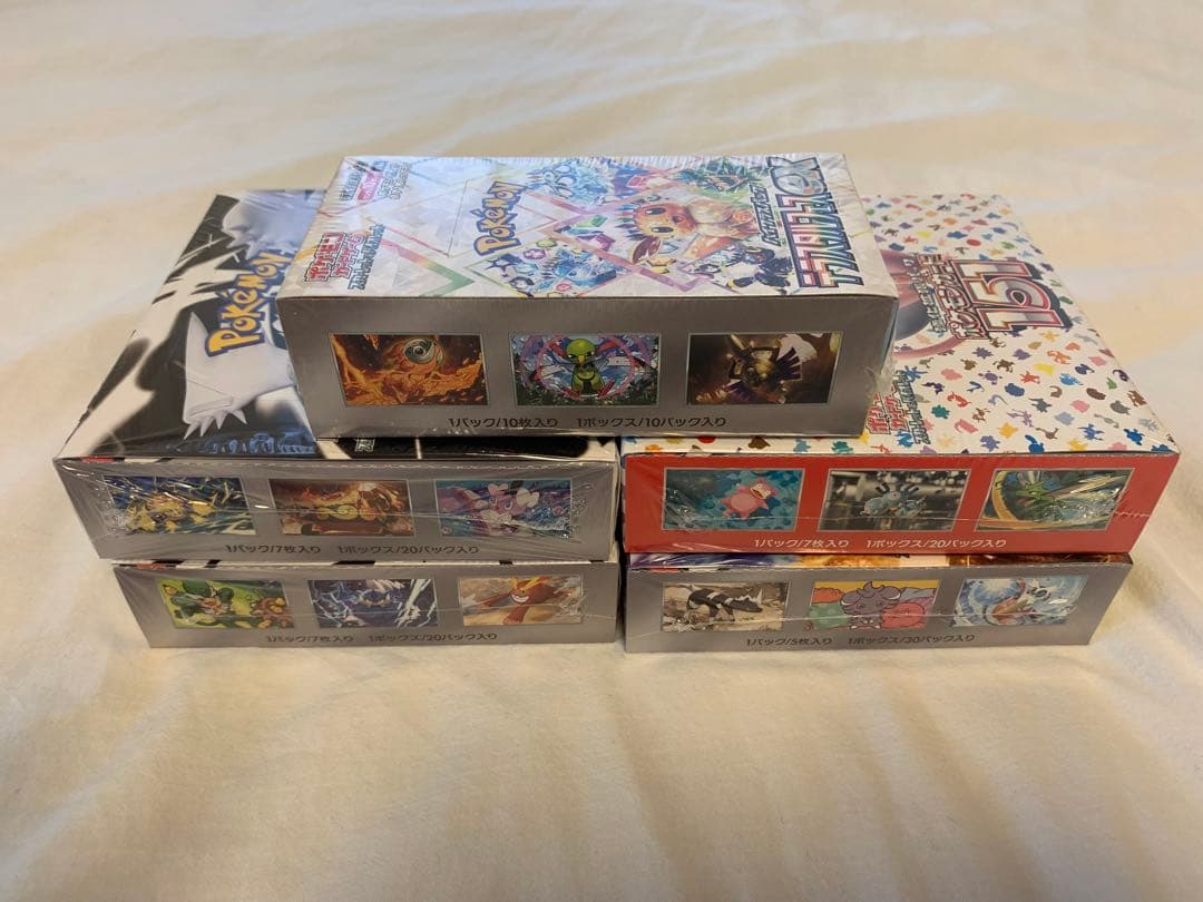 ポケモンカード シュリンク付き 5BOXまとめ売り