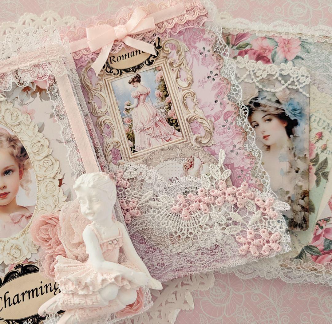 薔薇とレースのロマンチックスィートジャンクジャーナル*Charming*