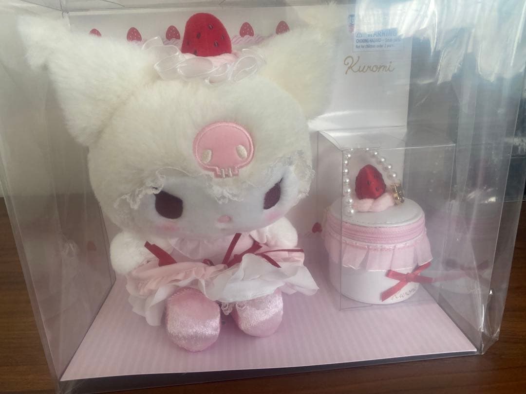 ぬいぐるみ アクセサリーケースセット サンリオ いちごホイップ クロミ 新品