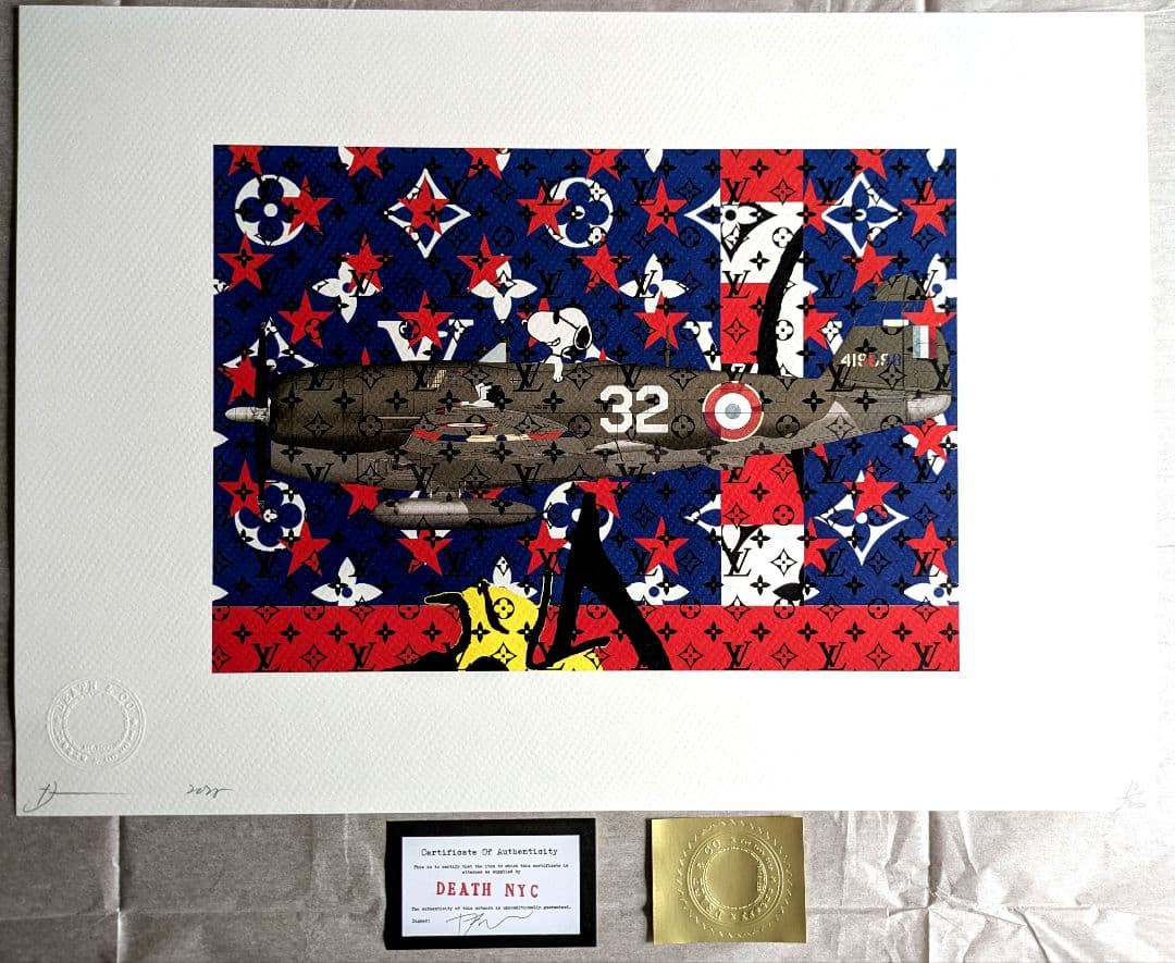 【えノき】【額装セット】SNOOPY＆ イタリア空軍