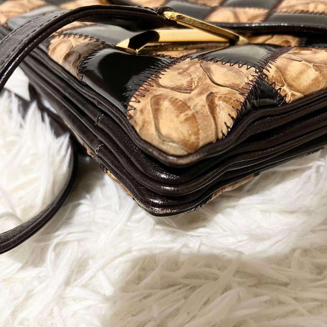 【希少】エキゾチック　ハンドバッグ　和装