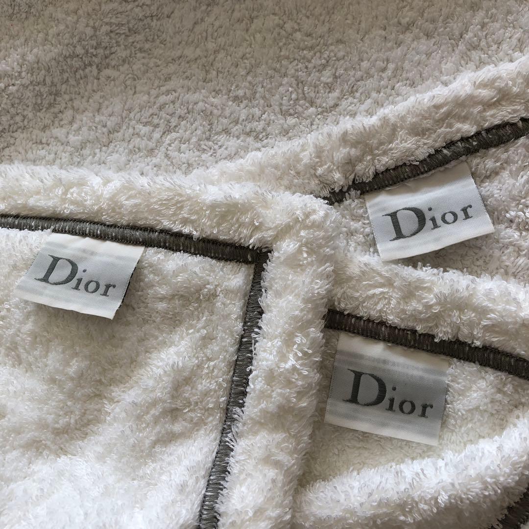 used クリスチャンディオール　フランス製　Dior刺繍　タオル(バスマット)