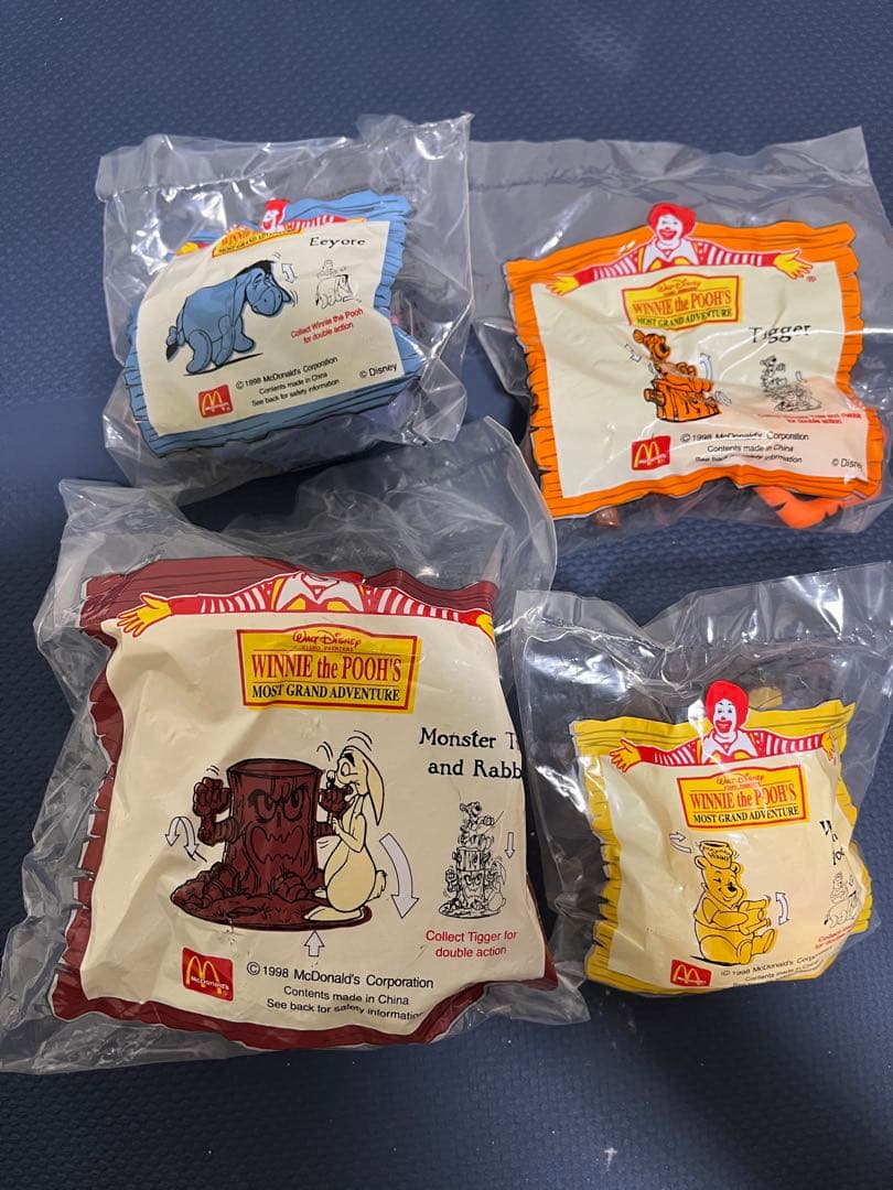 マクドナルド ハッピーセットのおもちゃ ディズニー レトロ 1990年代