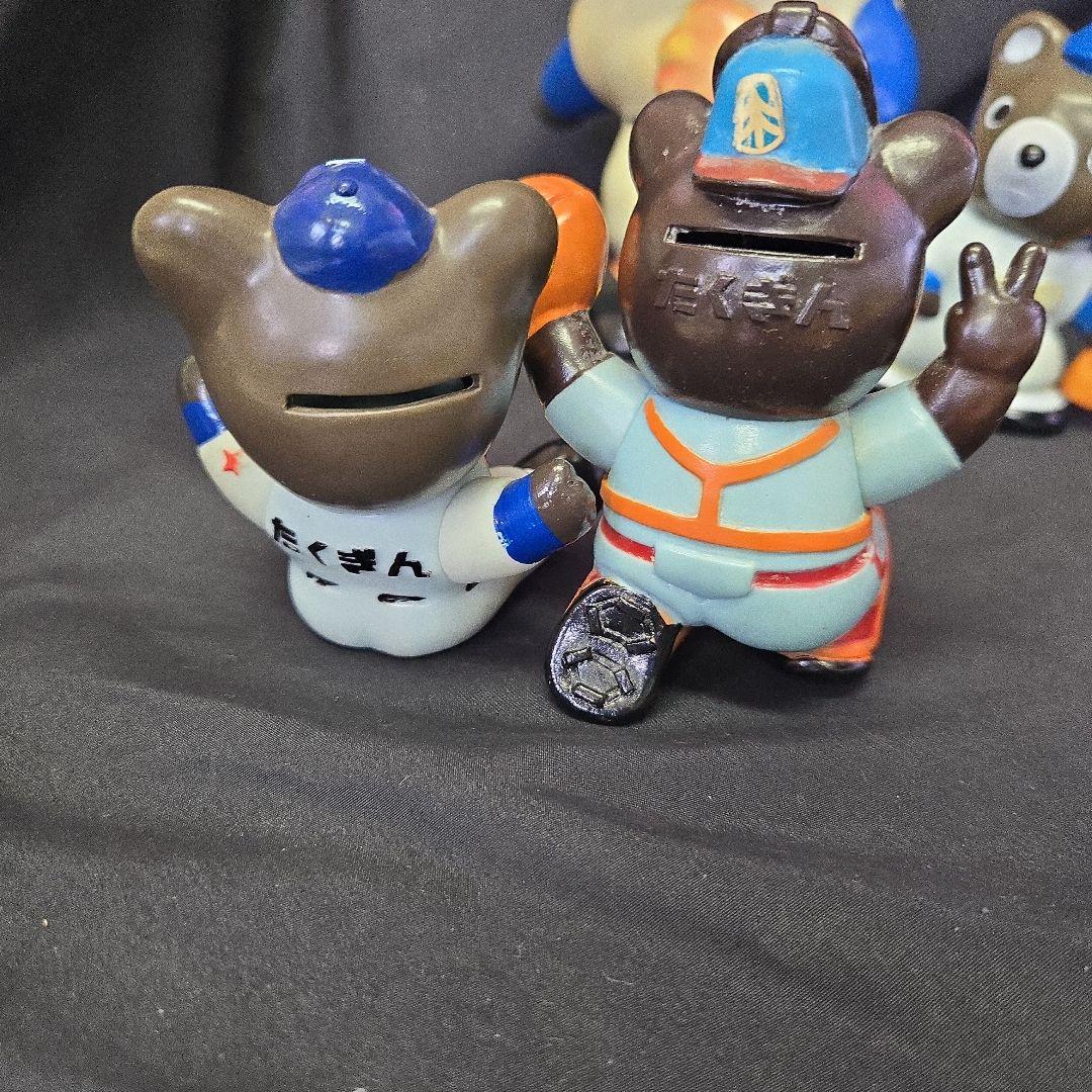 北海道拓殖銀行　たくちゃん　貯金箱　6体セット