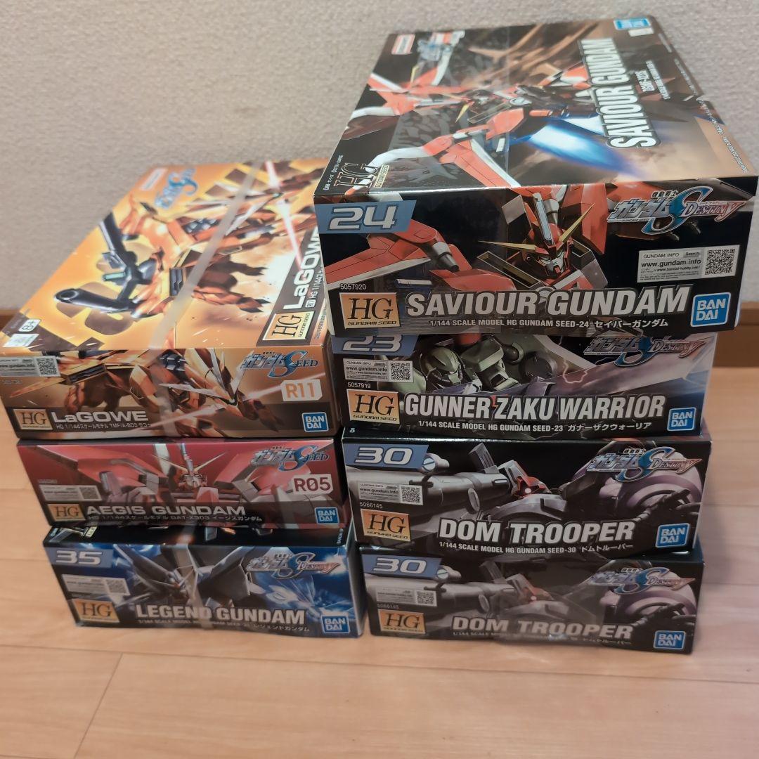 HG ガンダムSEED ガンプラ　セット　セイバー　イージスガンダム　レジェンド
