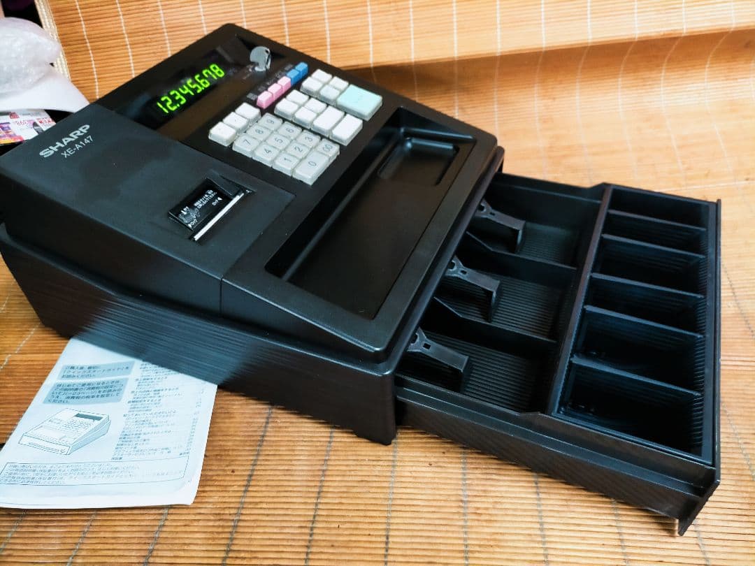シャープレジスター　XE-A147　PC連携売上管理フル設定無料　505550
