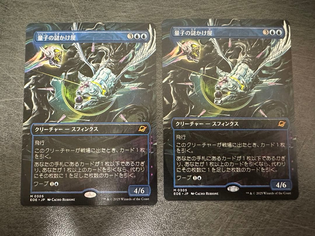 量子の謎かけ屋　ボーダーレス　日本語　２枚セット