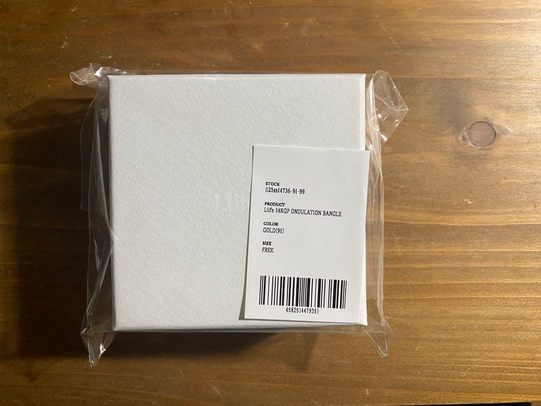 アクセサリー Llife 14KGP Ondulation Bangle