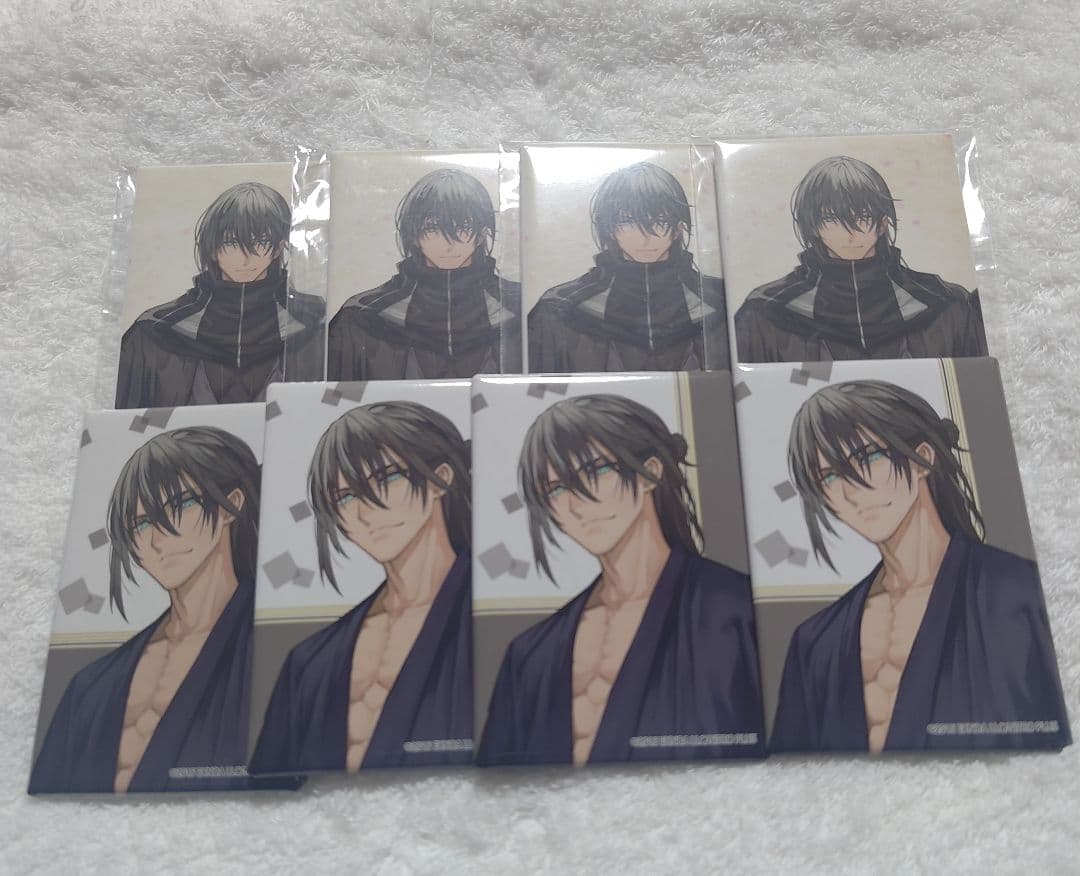 刀剣乱舞 とうらぶ スクエア缶バッジ 軽装 跪坐 孫六兼元