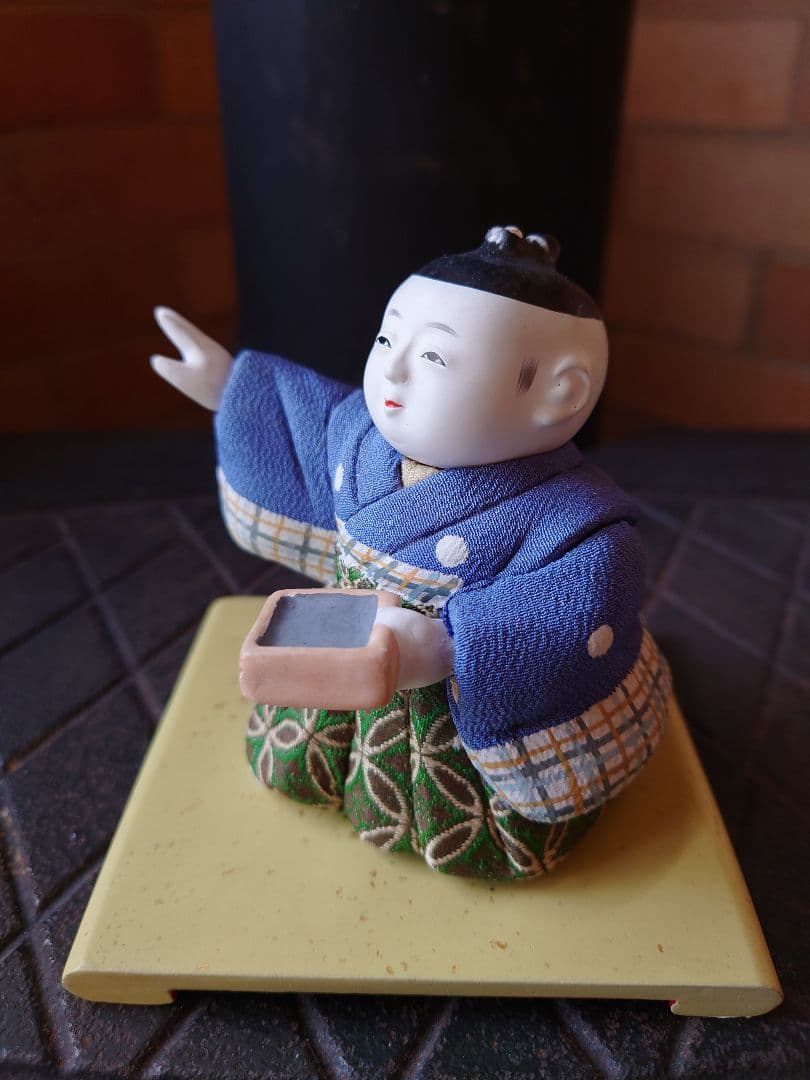 木目込人形　節分　寿凰作　共箱入　銘朱印　昭和初期　市松人形　御所人形　日本人形