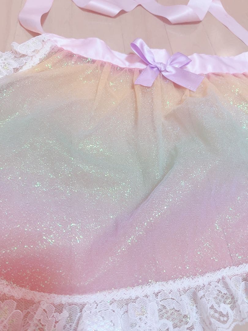 ナイルパーチ nileperch ラメ入りエプロン