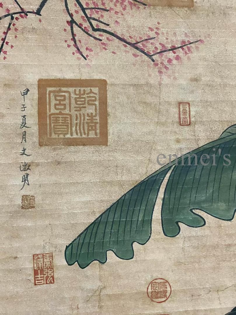 中国古美術 近代 張大千款 水珮風裳画 水墨画 掛軸 宣紙 唐物 書画 名家作