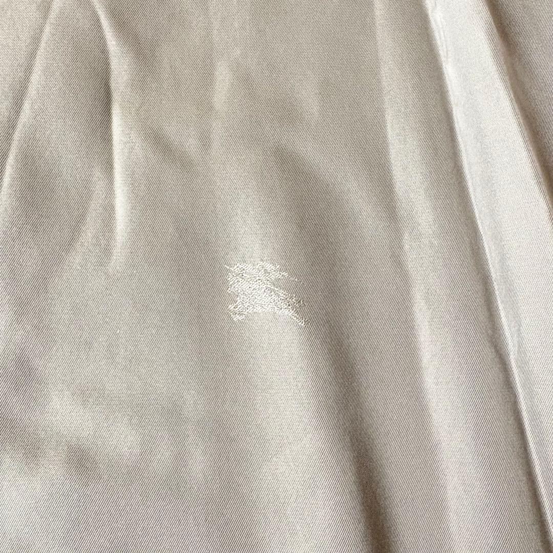 バーバリー カシミヤ混 ダブルチェスターコート ロング マキシ丈 ブラック L