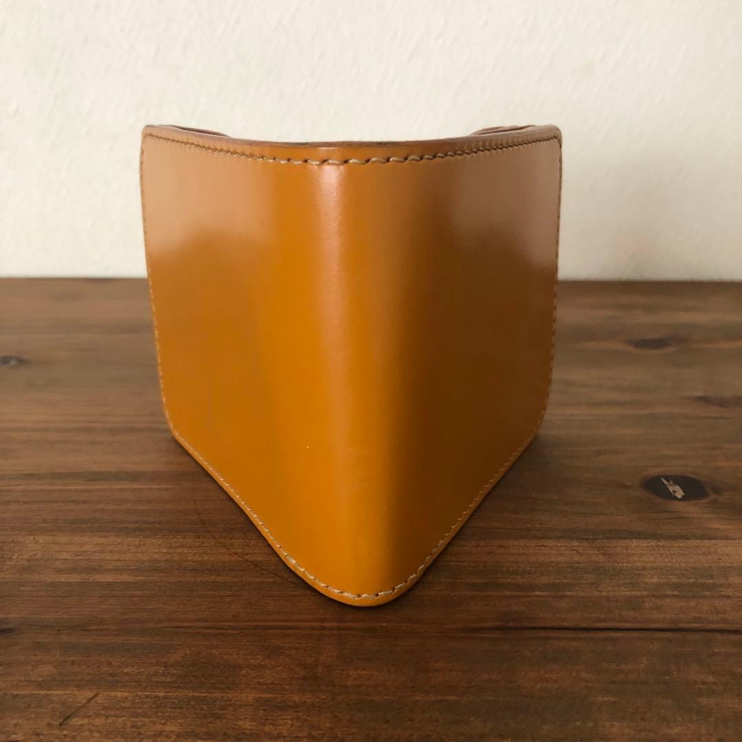 フリッカー 1ブライドルレザー ダブルバット コンパクト 財布 ナチュラル