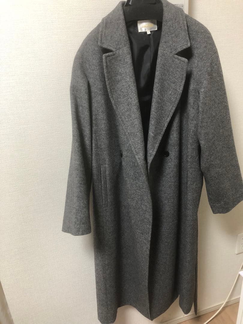 新品未使用、超美品！ALPHA CUBIC グレー ロングコート サイズ9