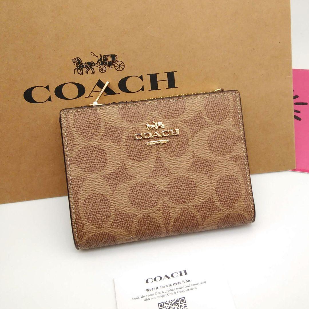 新作　新品　COACH　折り財布　ミニ財布　レディース